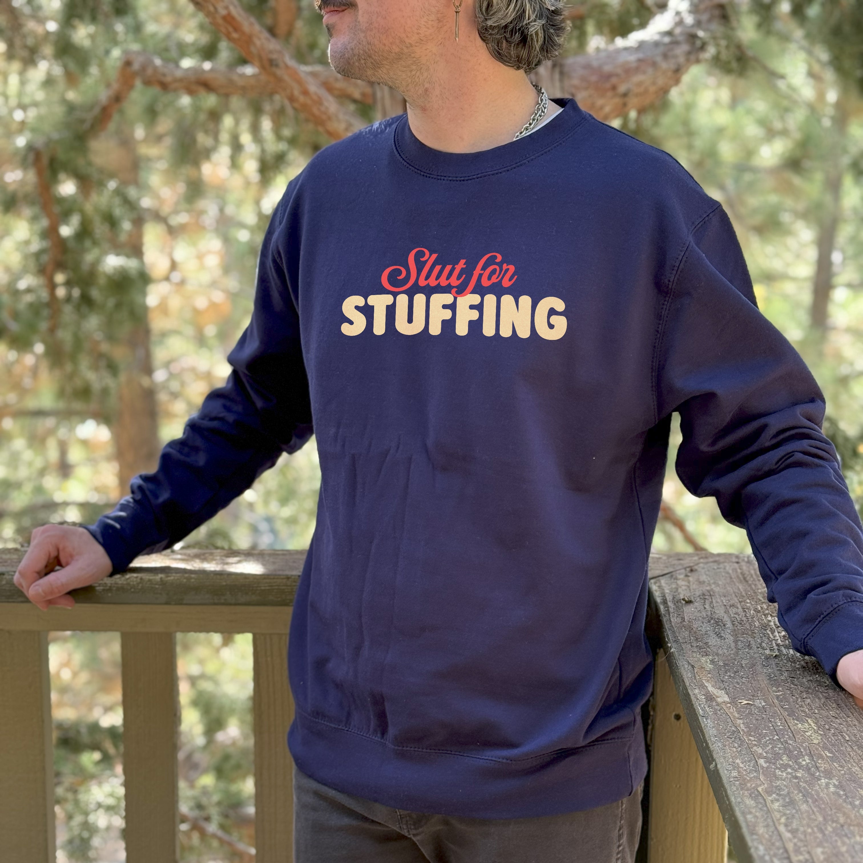 Slut for Stuffing Christmas Crewneck Sweatshirt
