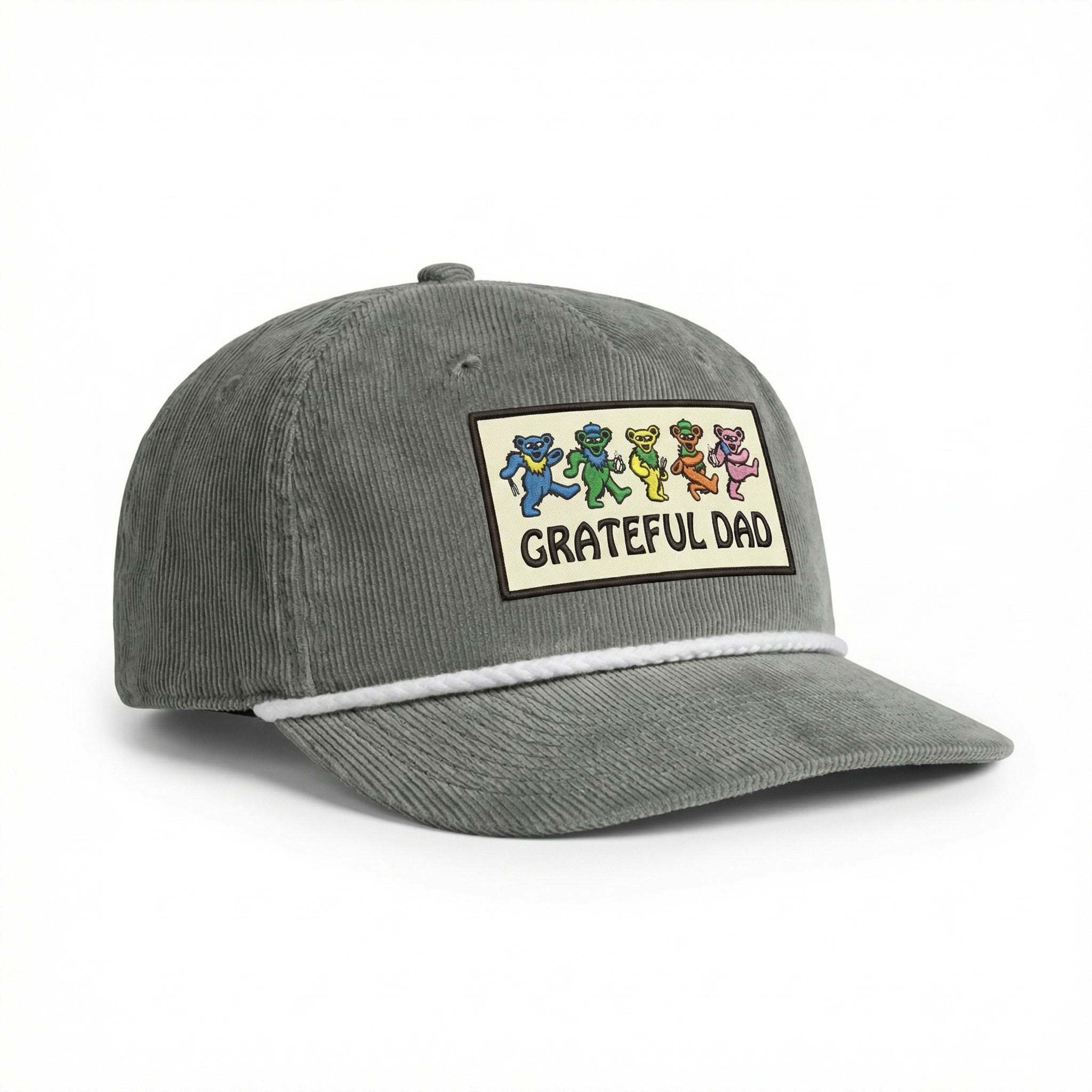 Grateful Dad Corduroy Hat Gray