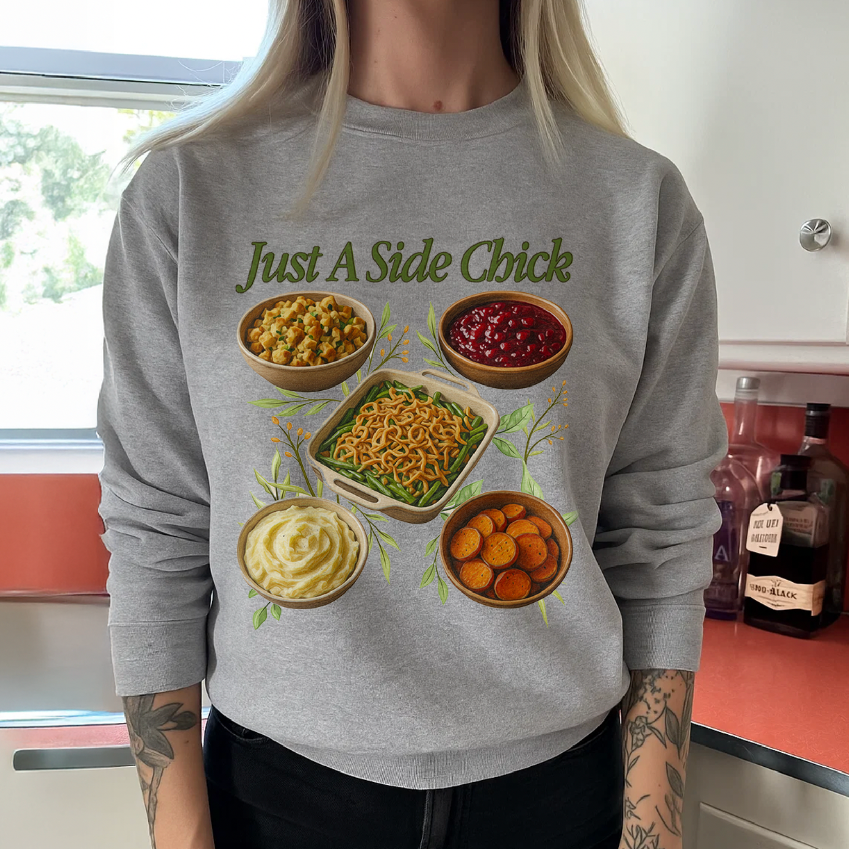 Just A Side Chick Crewneck Sweatshirt