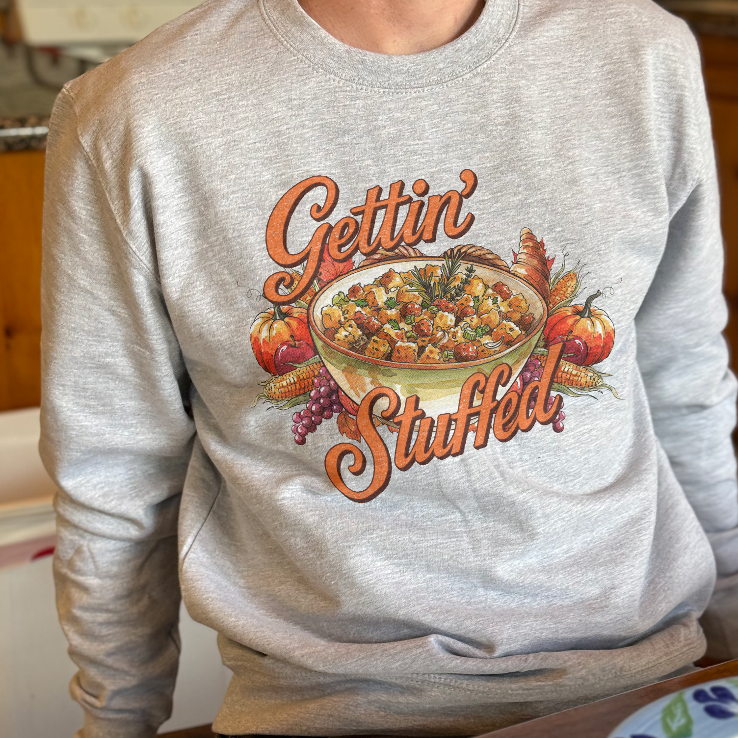 Gettin Stuffed Crewneck Sweatshirt