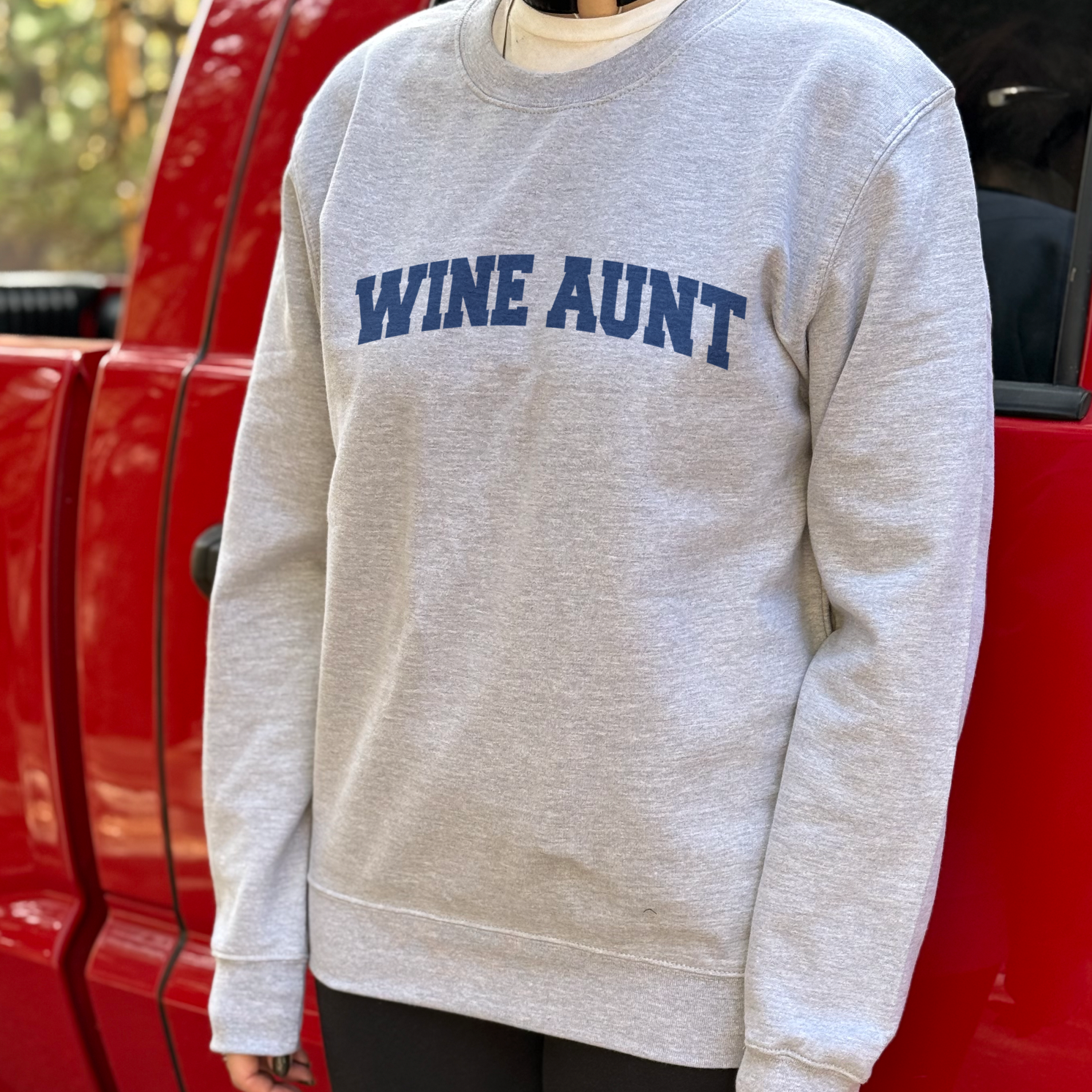WINE AUNT Crewneck Sweatshirt