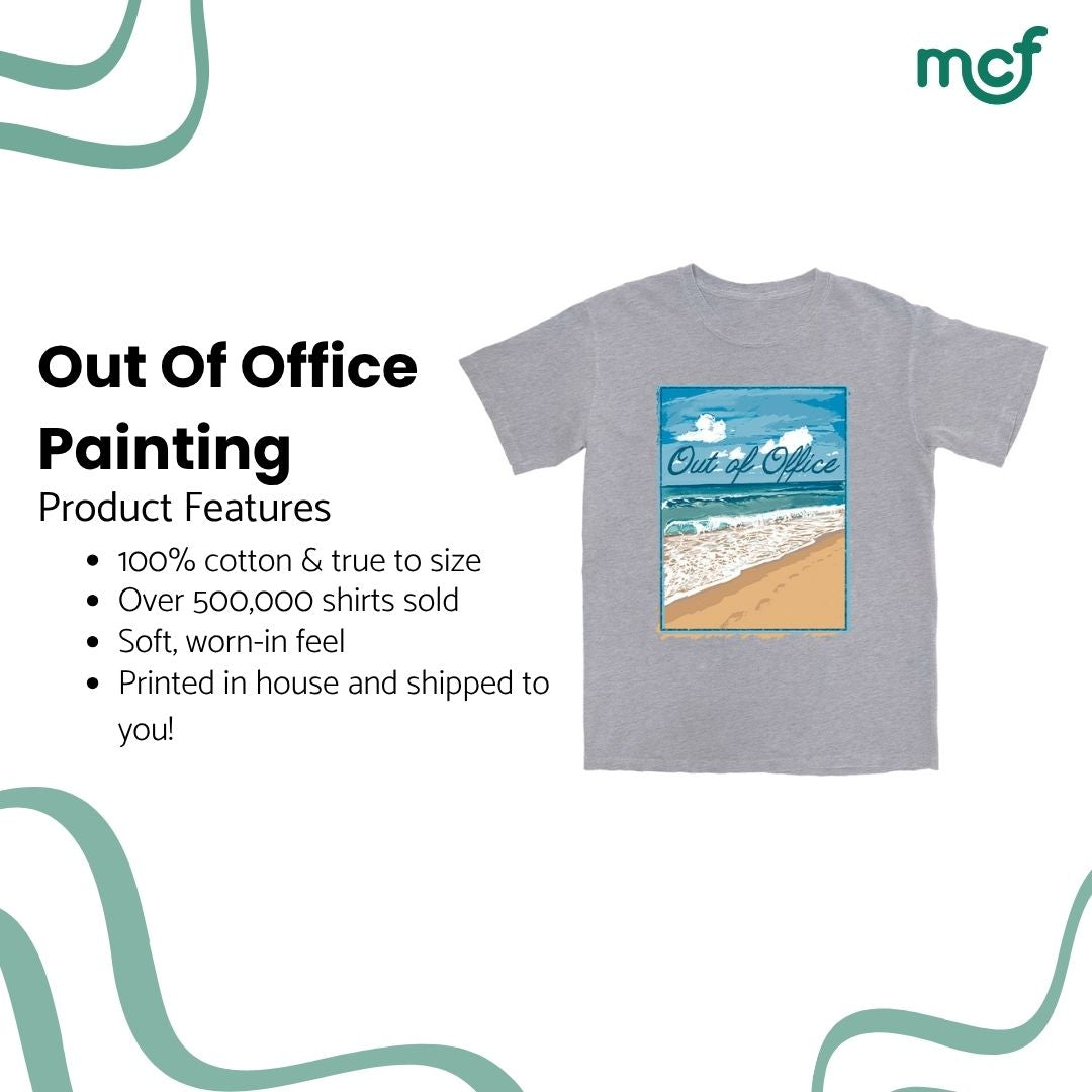 OOO Beach Painting T Shirt