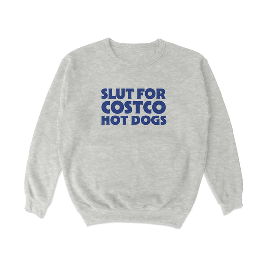 Slut for Hotdogs Crewneck Sweatshirt