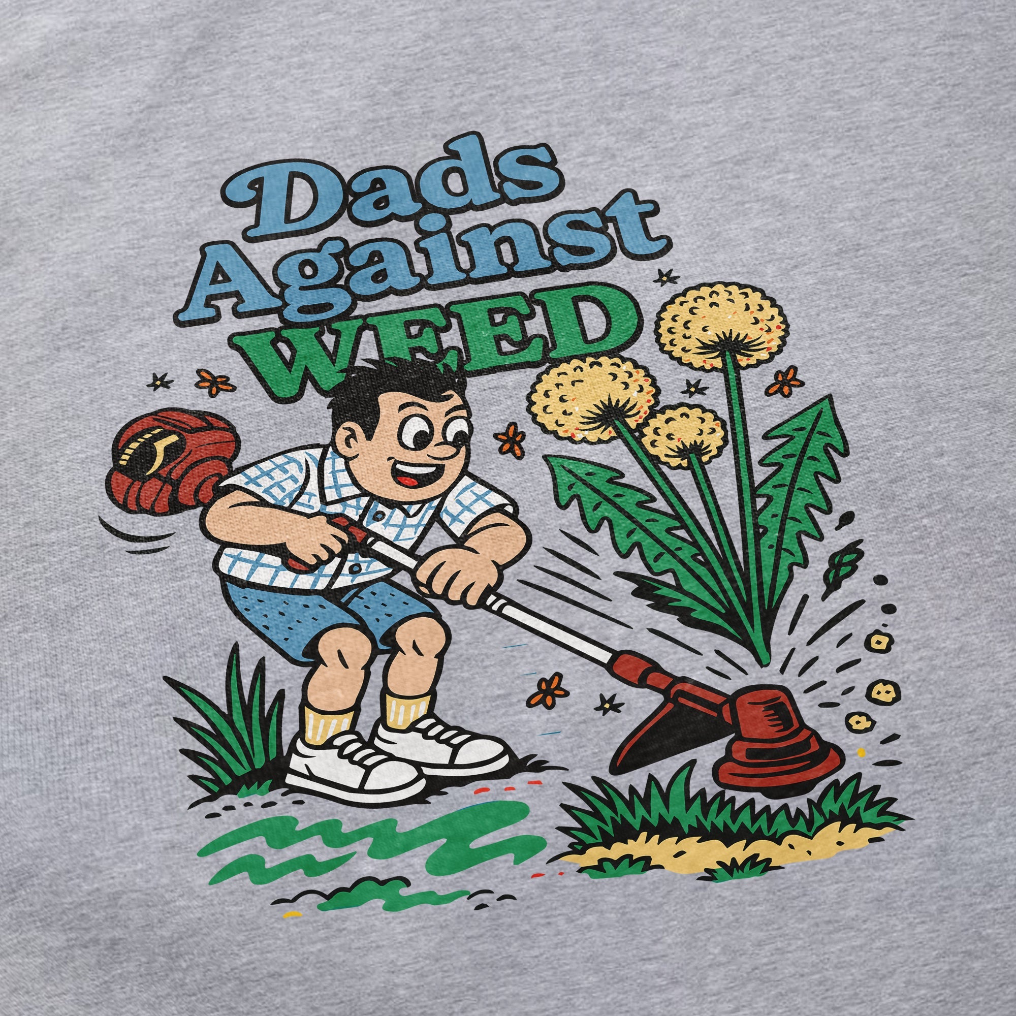 Dads Against Weed Cartoon T Shirt - Middle Class Fancy