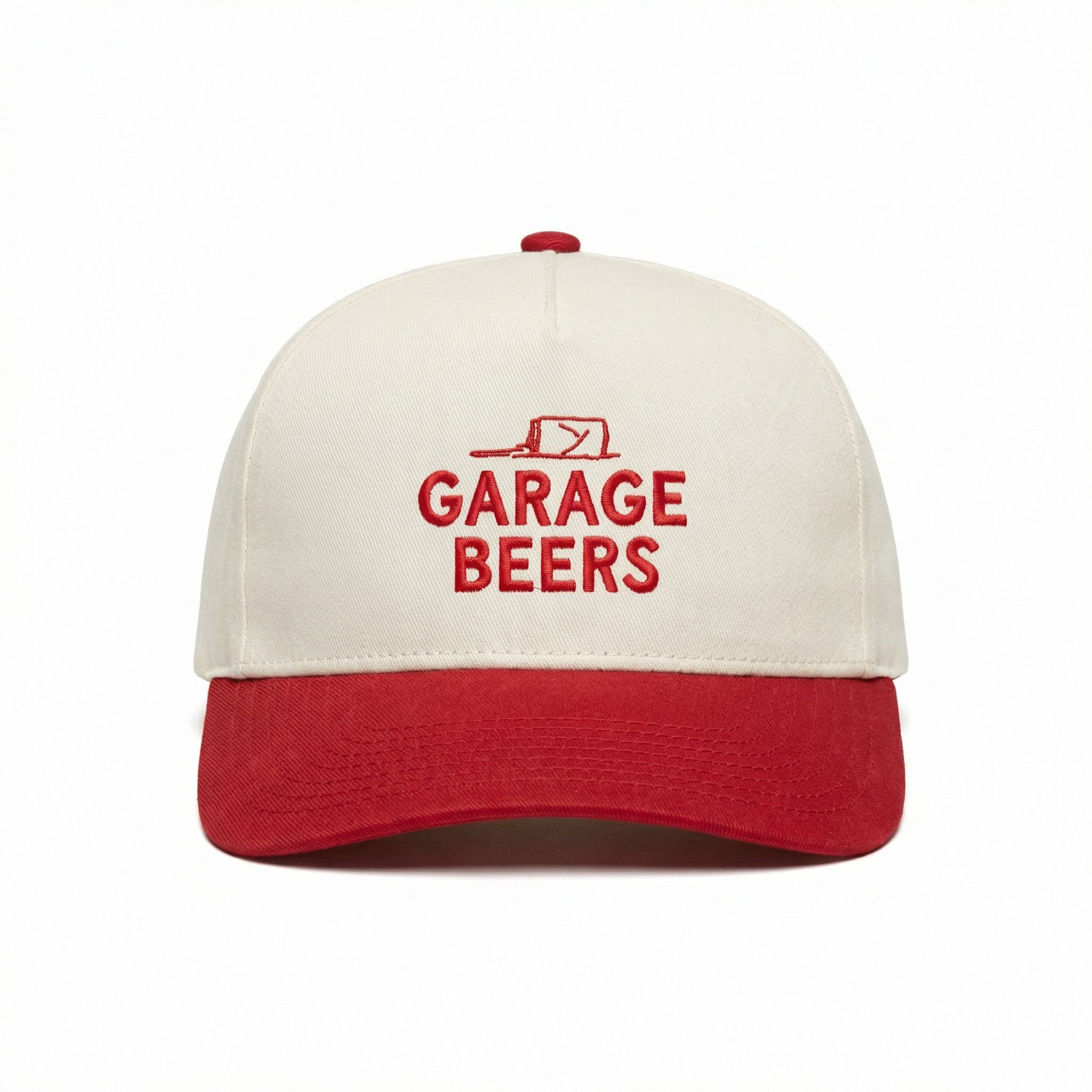 Garage Beers Two Tone Hat Red & White