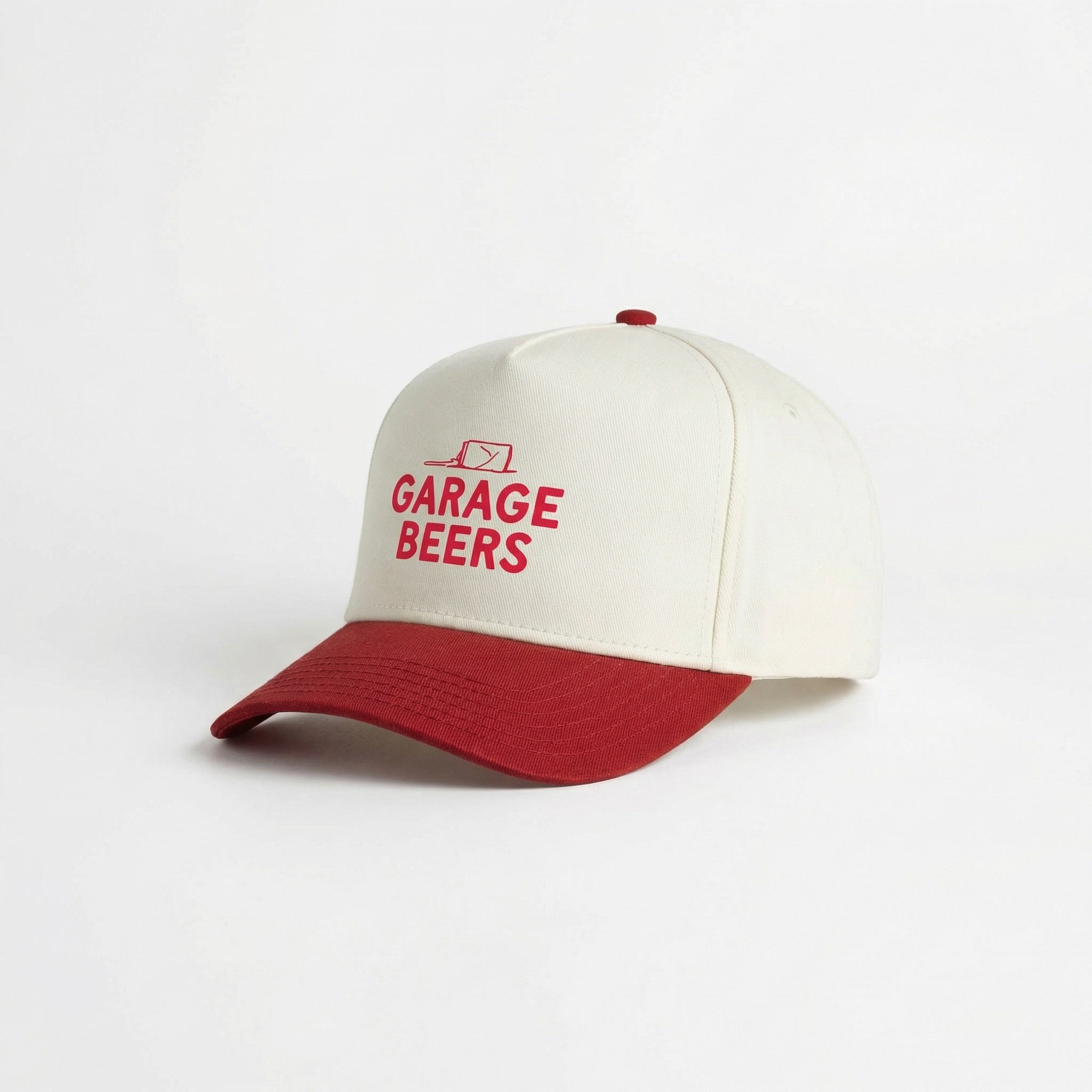 Garage Beers Two Tone Hat Red & White