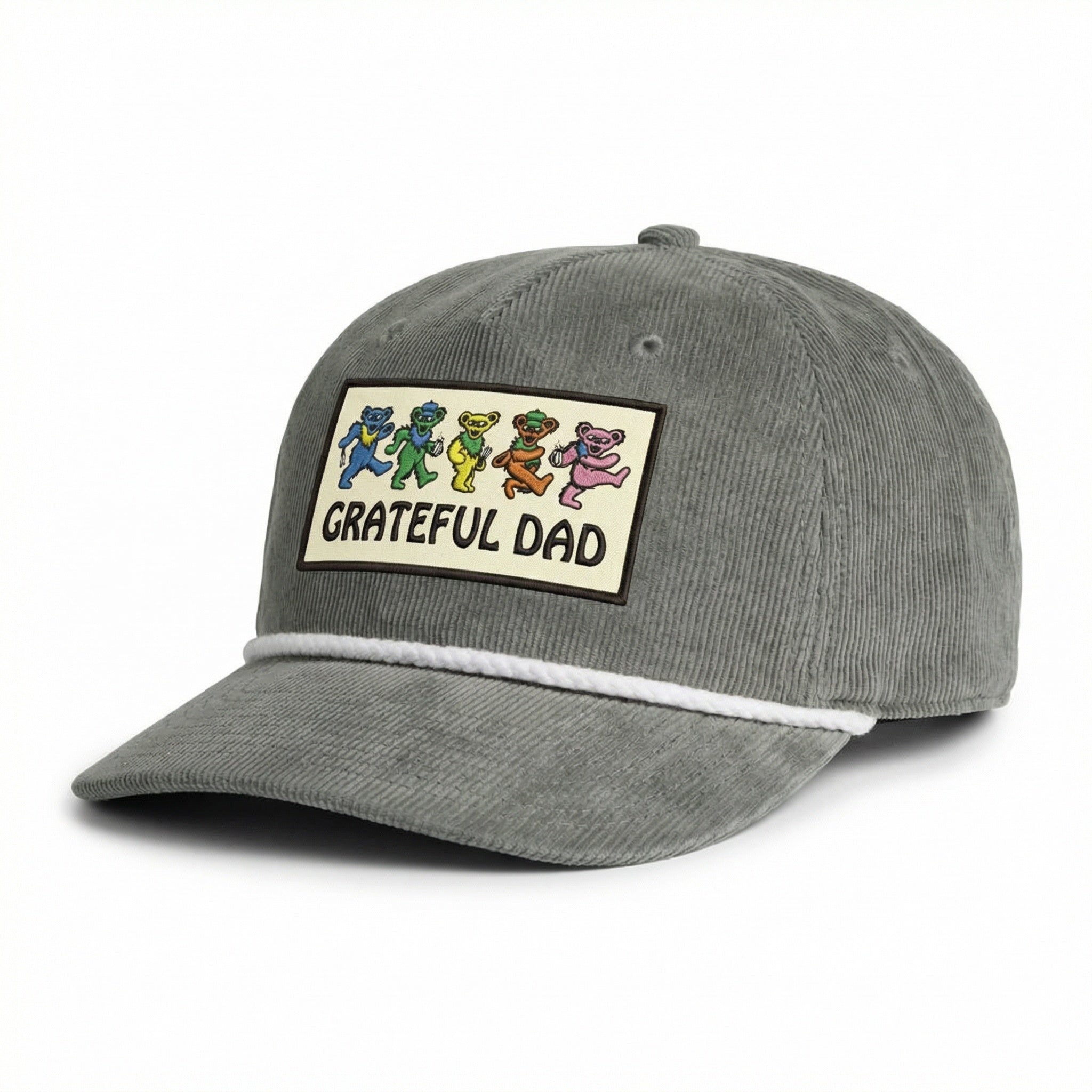 Grateful Dad Corduroy Hat Gray