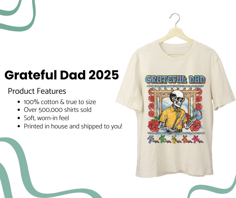 Grateful Dad T Shirt - Middle Class Fancy