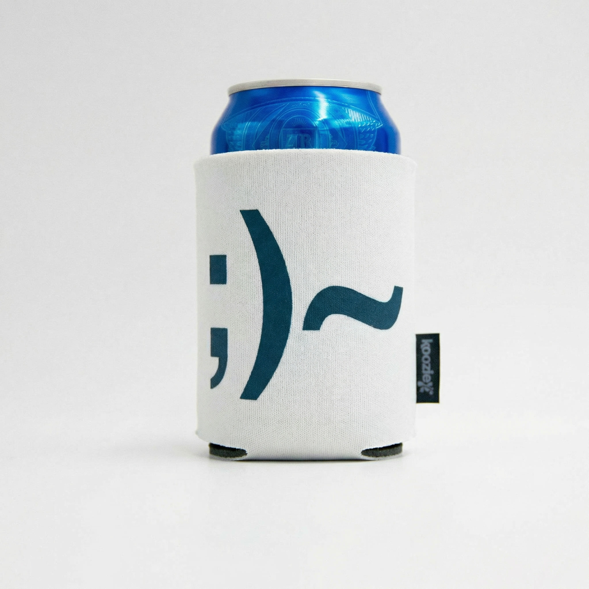 ;)~ Wink Coozie - White