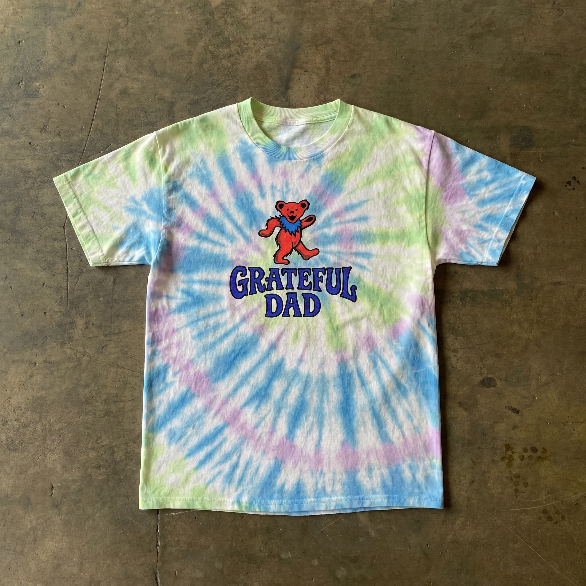 Grateful Dad Tie Dye T Shirt