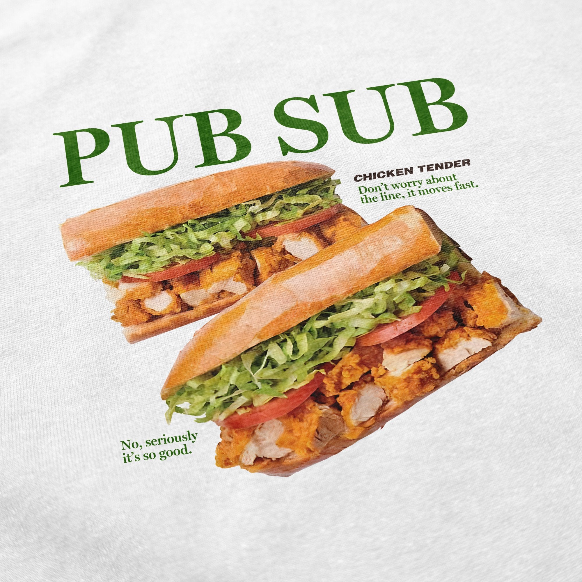 Pub Sub Chicken Tender T Shirt - Middle Class Fancy