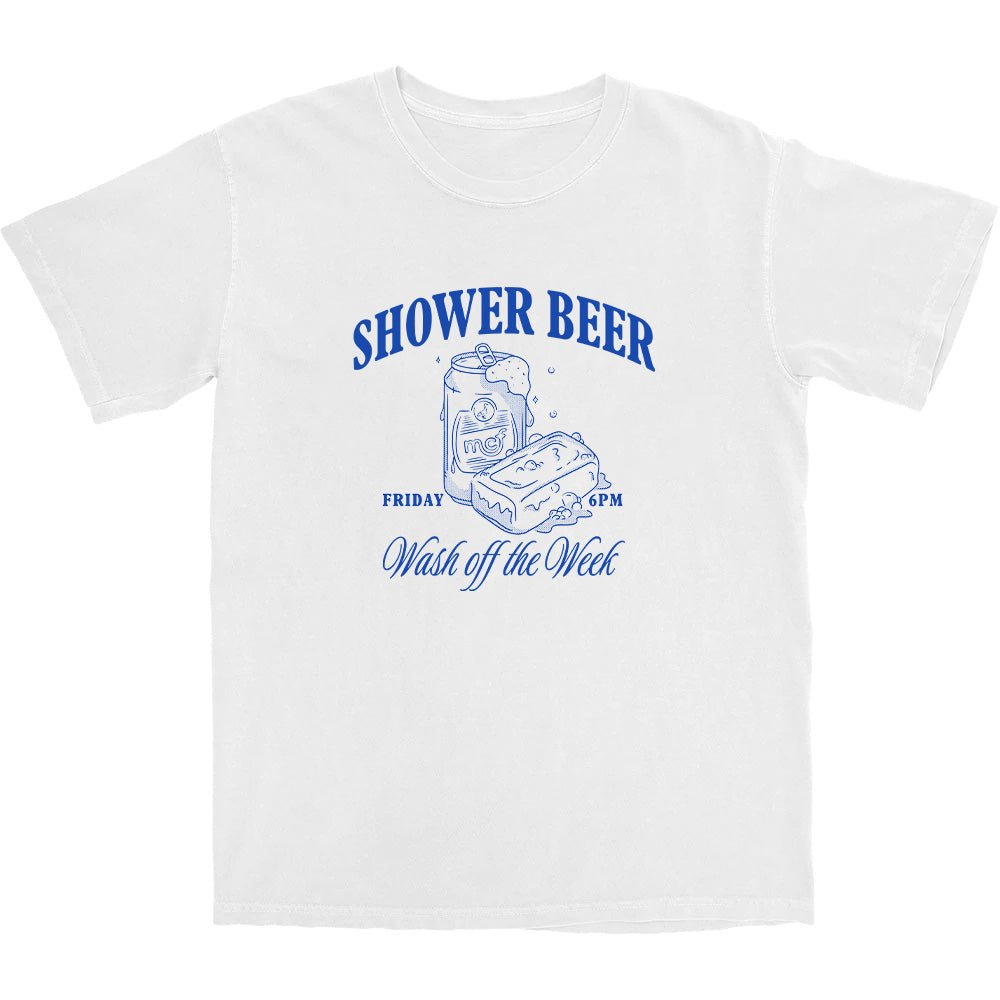 Shower Beer T Shirt - Middle Class Fancy