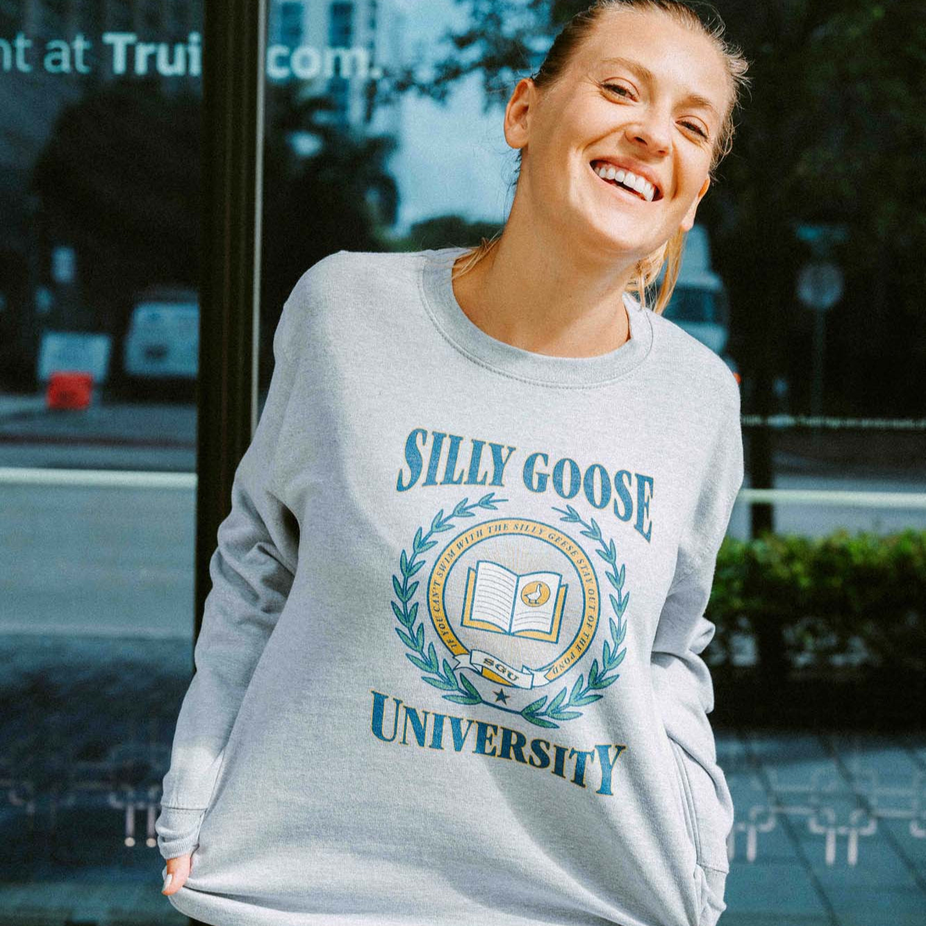 Silly Goose University Crewneck Sweatshirt - Middle Class Fancy