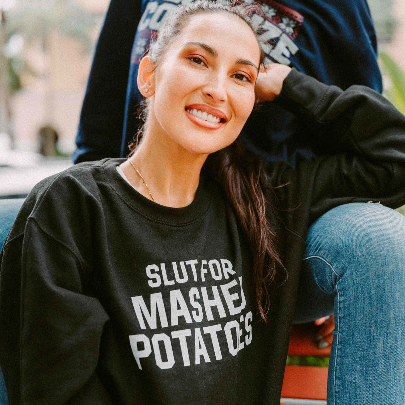 Slut for Mashed Potatoes Crewneck Sweatshirt - Middle Class Fancy