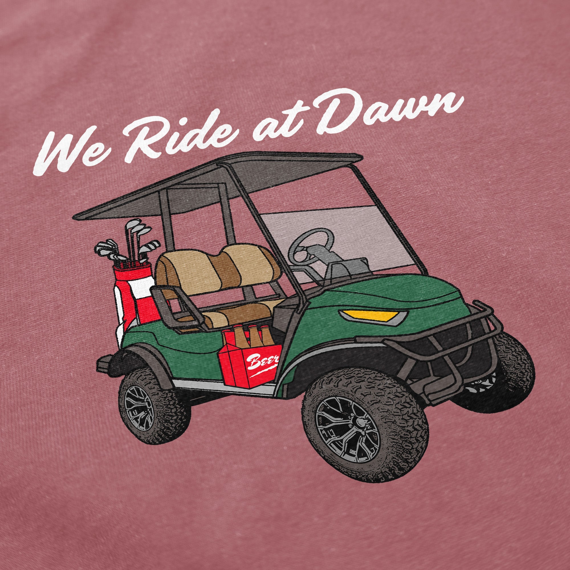 We Golf At Dawn T Shirt - Middle Class Fancy
