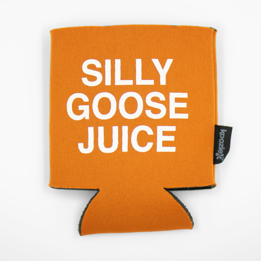 Silly Goose Juice Orange Coozie