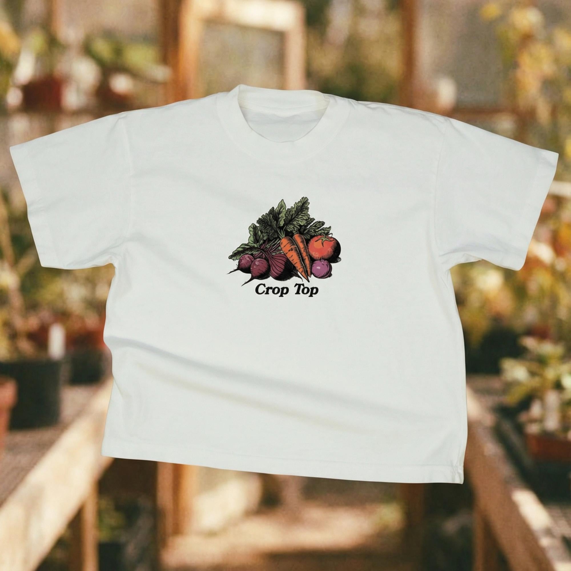 Crop Top Cropped Tee