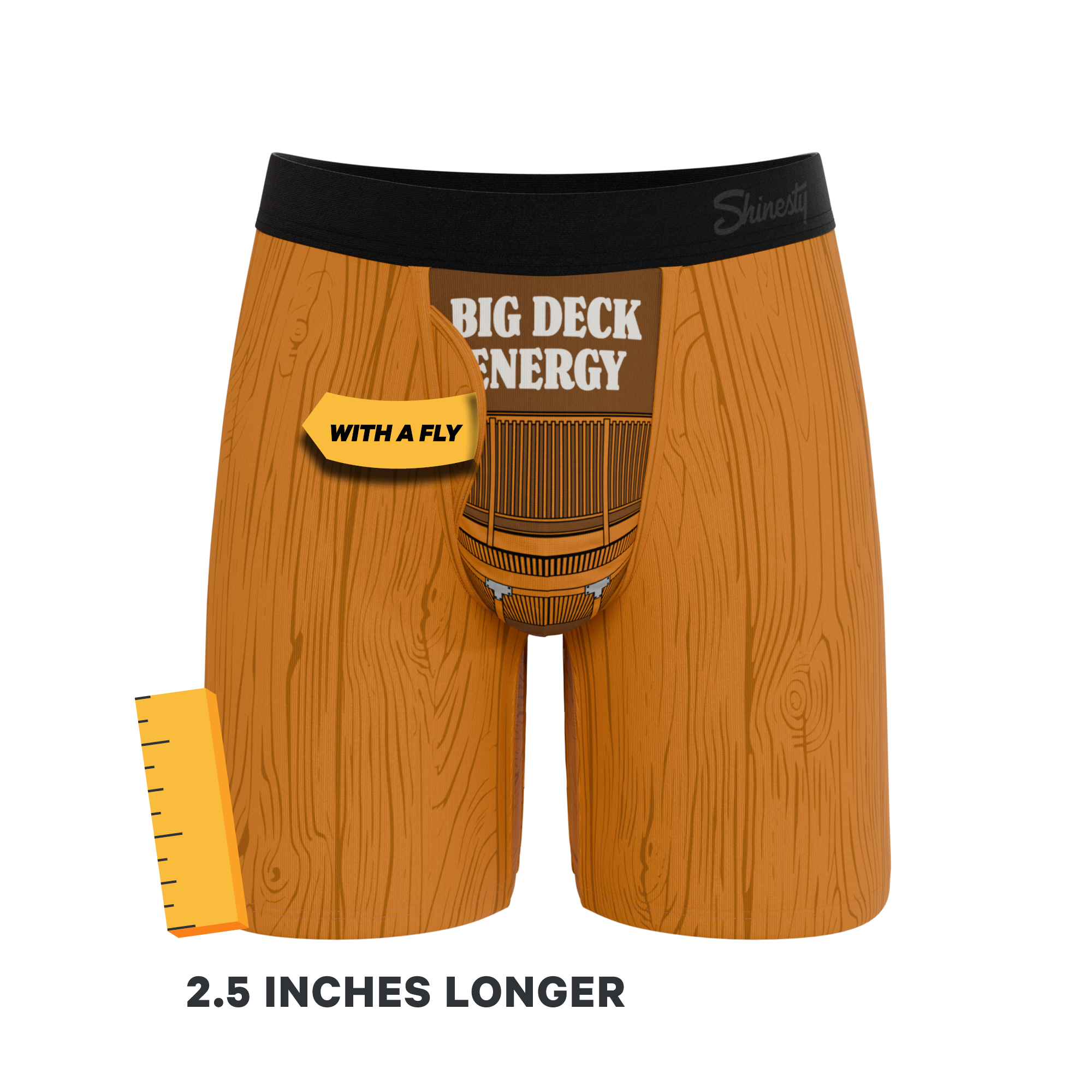 The Big Deck Energy | Shinesty X Middle Class Fancy Long Leg Ball Hammock® Pouch Underwear With Fly