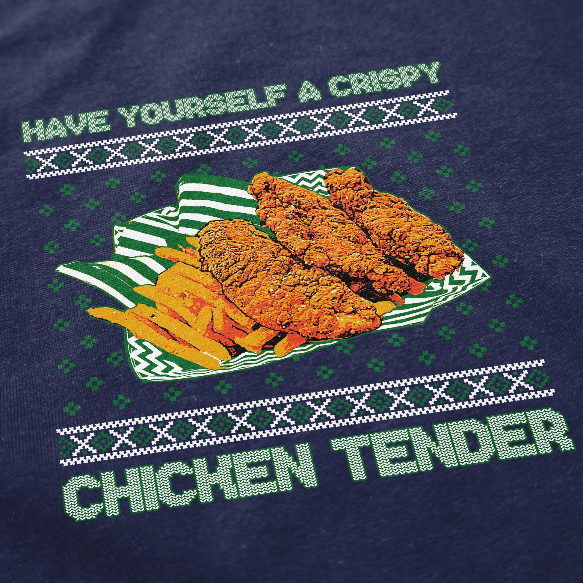 A Crispy Chicken Tender Tacky Sweater - Middle Class Fancy