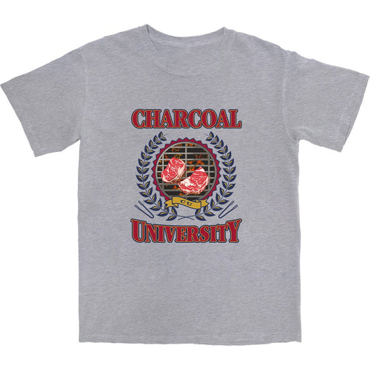 Charcoal University T Shirt - Middle Class Fancy