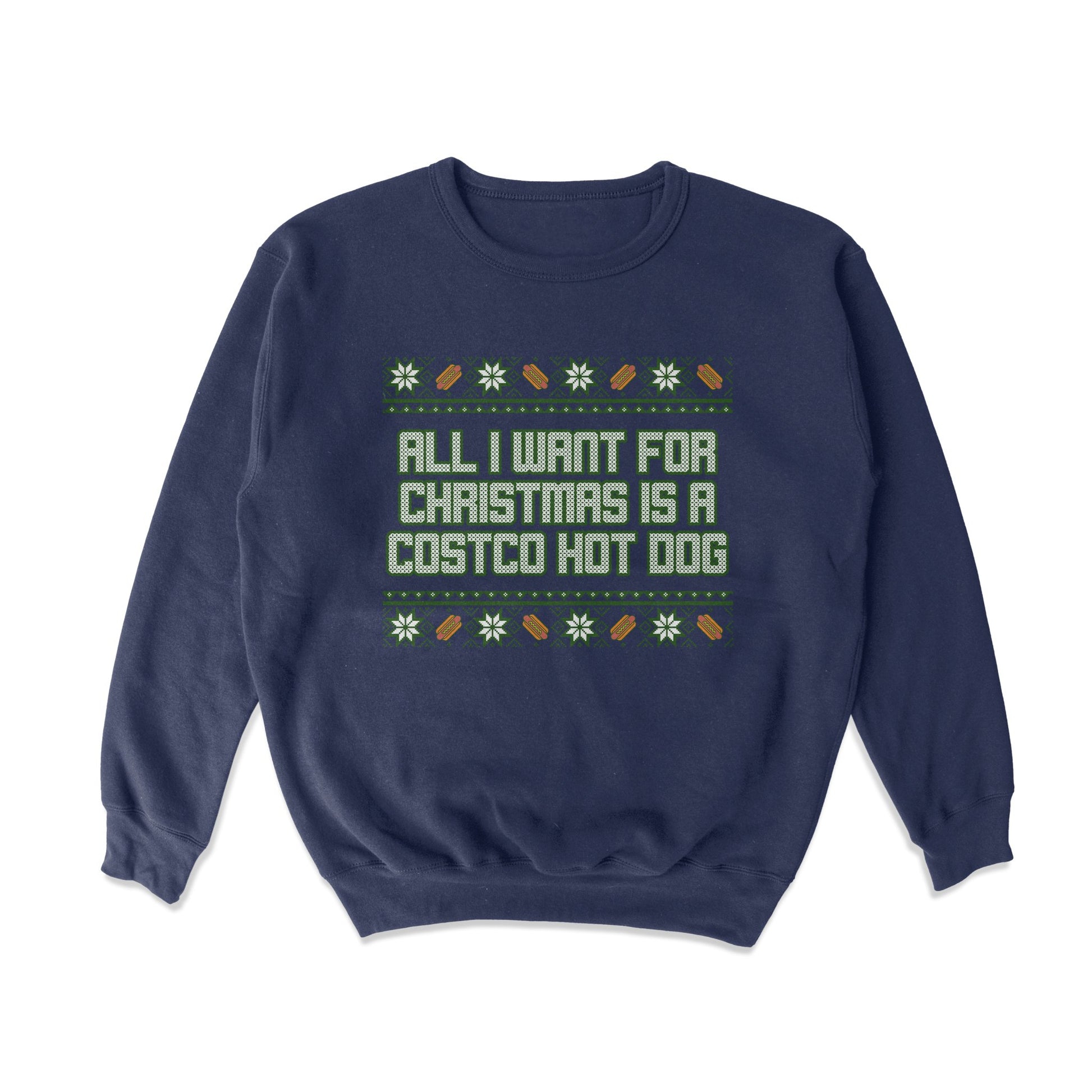 Christmas Hot Dog Tacky Sweater - Middle Class Fancy