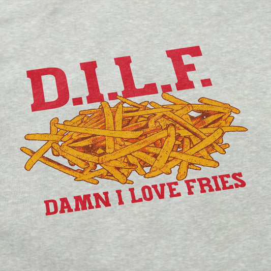 Damn I Love Fries Crewneck Sweatshirt - Middle Class Fancy