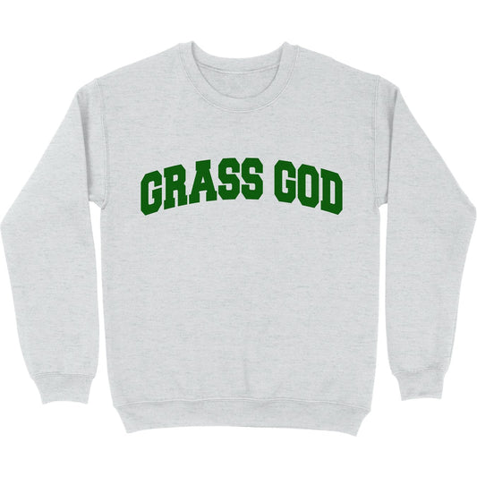 Grass God Crewneck Sweatshirt - Middle Class Fancy