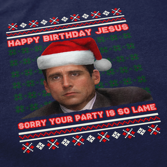 Happy Birthday Jesus Tacky Sweater