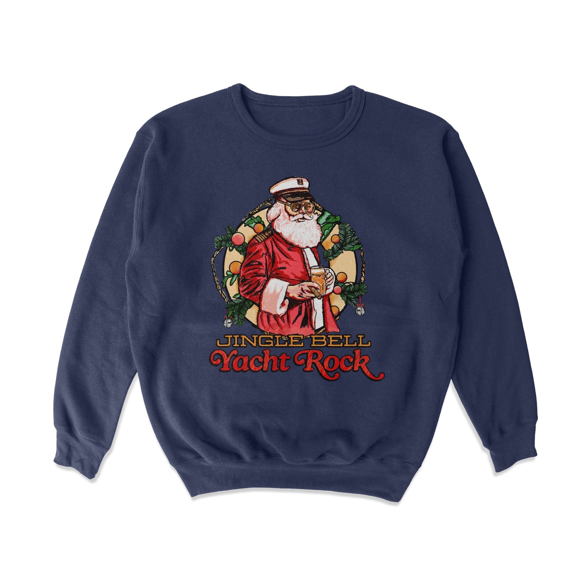 Jingle Bell Yacht Rock Crewneck Sweatshirt - Middle Class Fancy