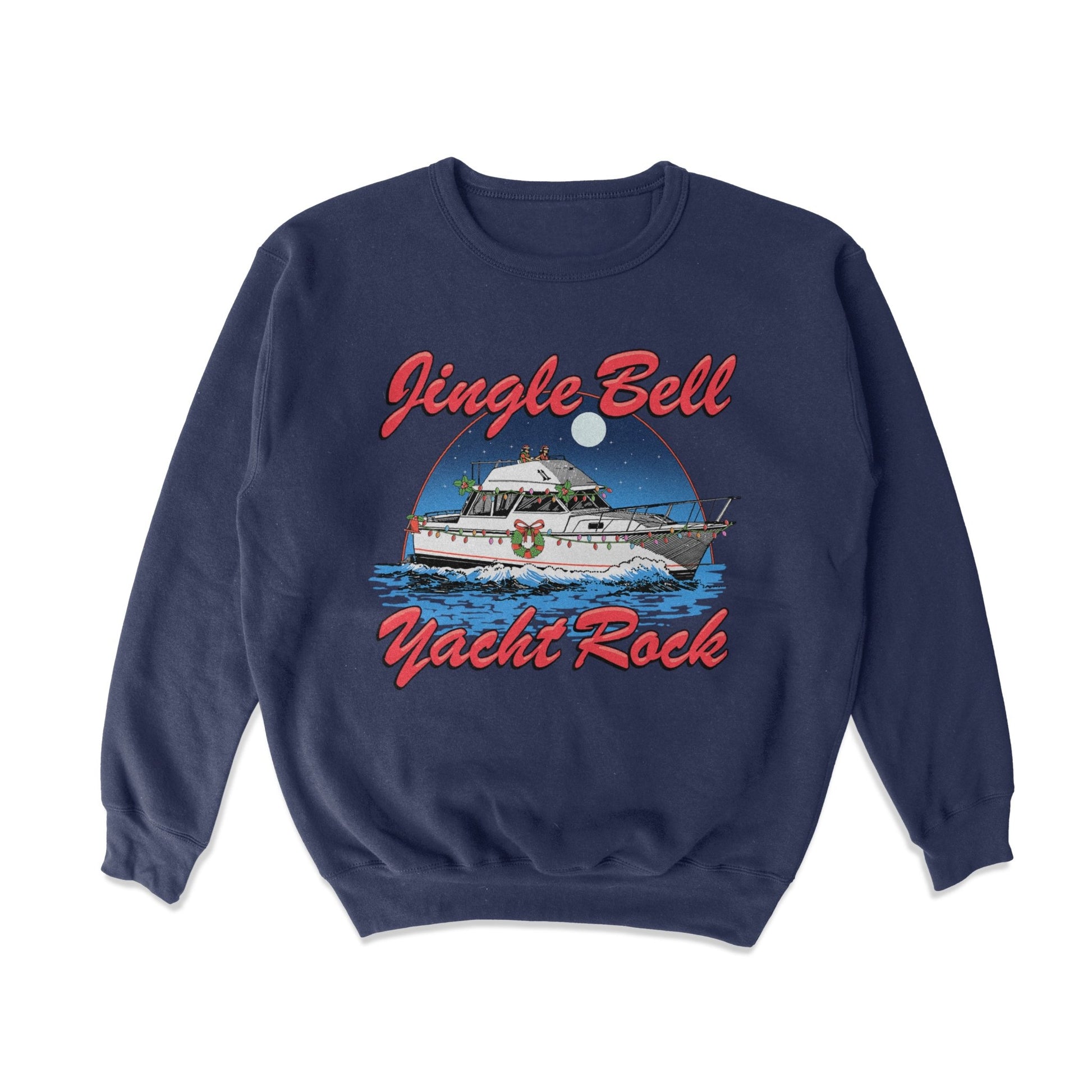 Jingle Bell Yacht Rock Crewneck Sweatshirt - Middle Class Fancy