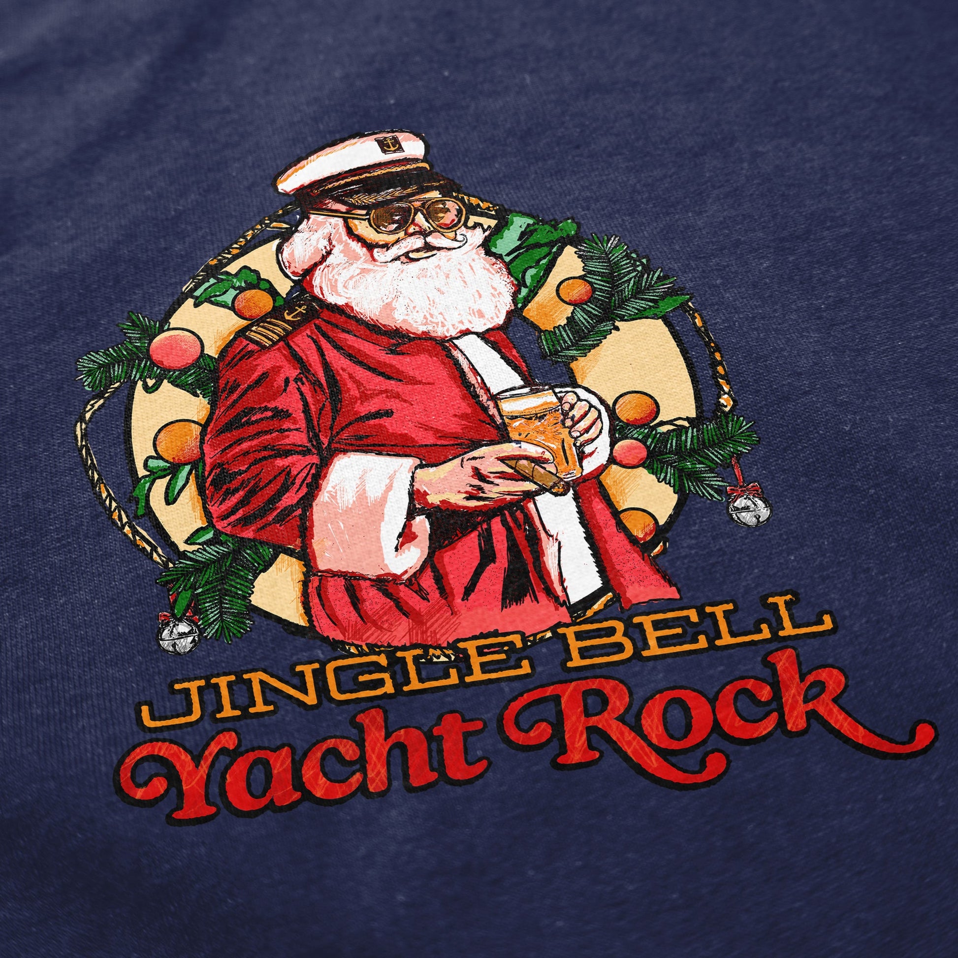 Jingle Bell Yacht Rock Crewneck Sweatshirt - Middle Class Fancy