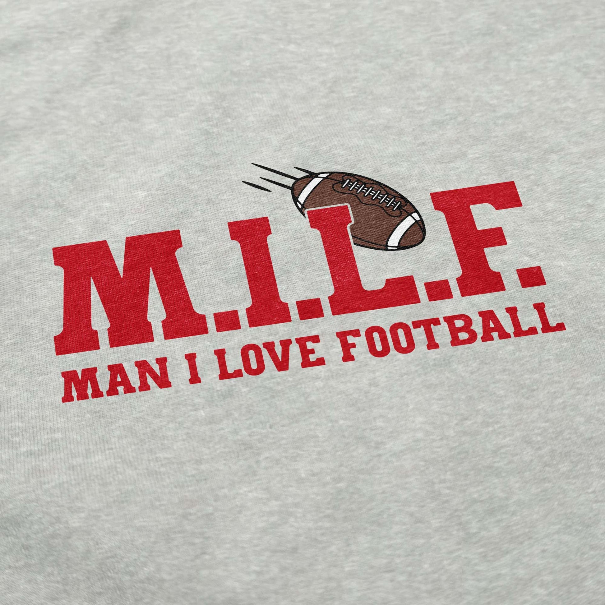 Man I Love Football Crewneck Sweatshirt - Middle Class Fancy