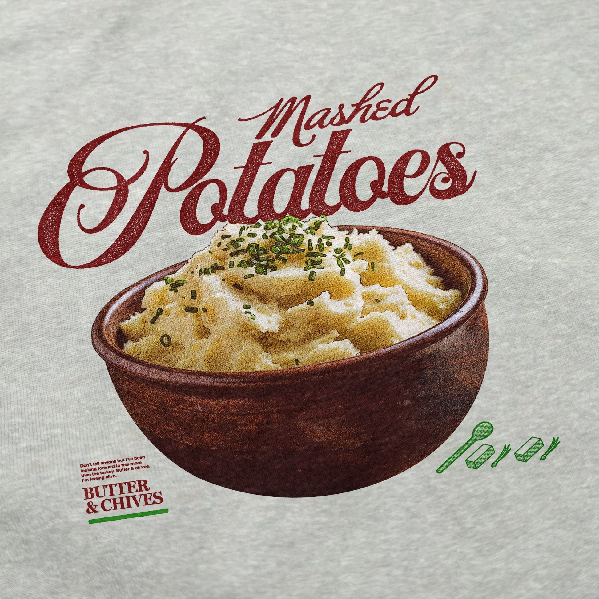 Mashed Potatoes Crewneck Sweatshirt - Middle Class Fancy