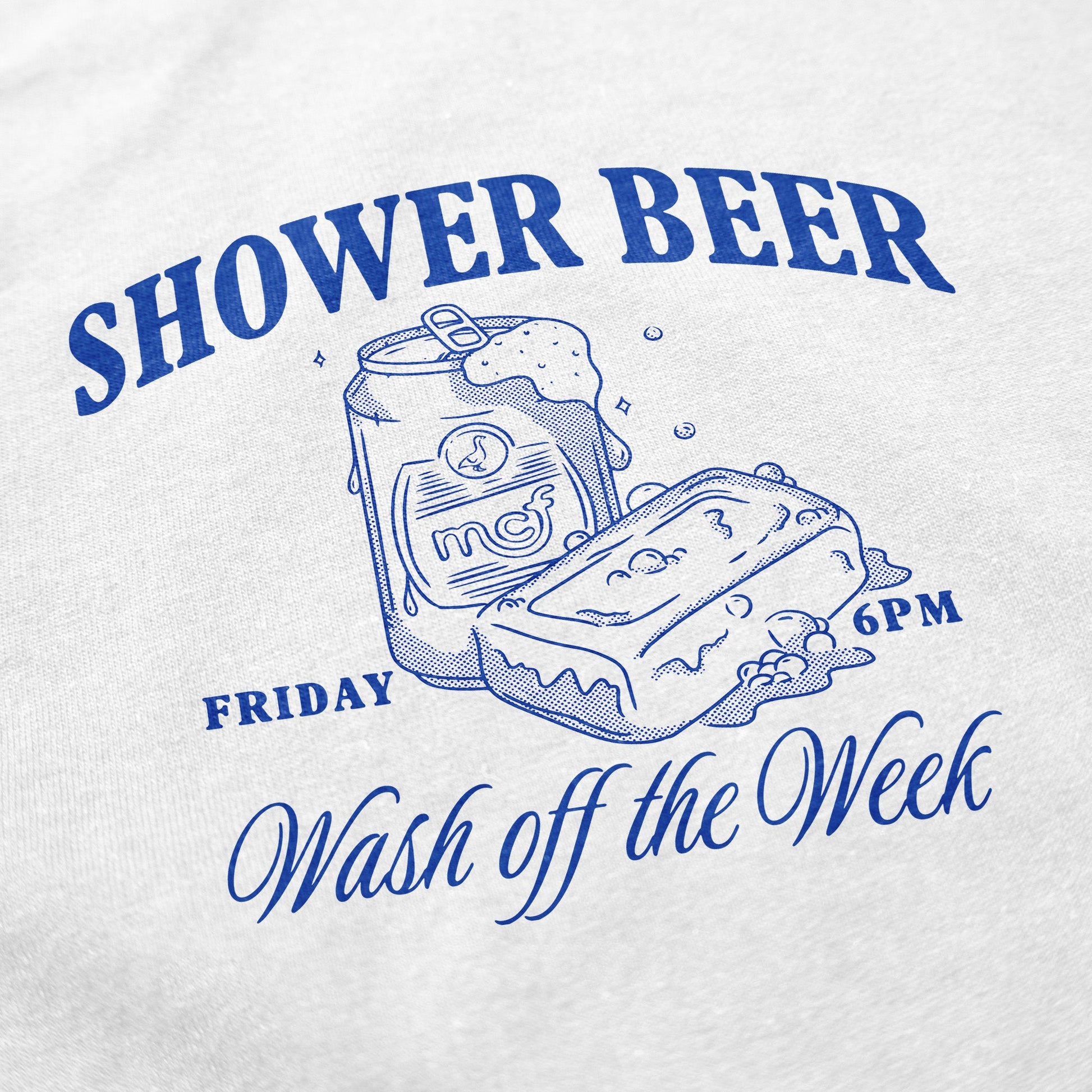 Shower Beer T Shirt - Middle Class Fancy