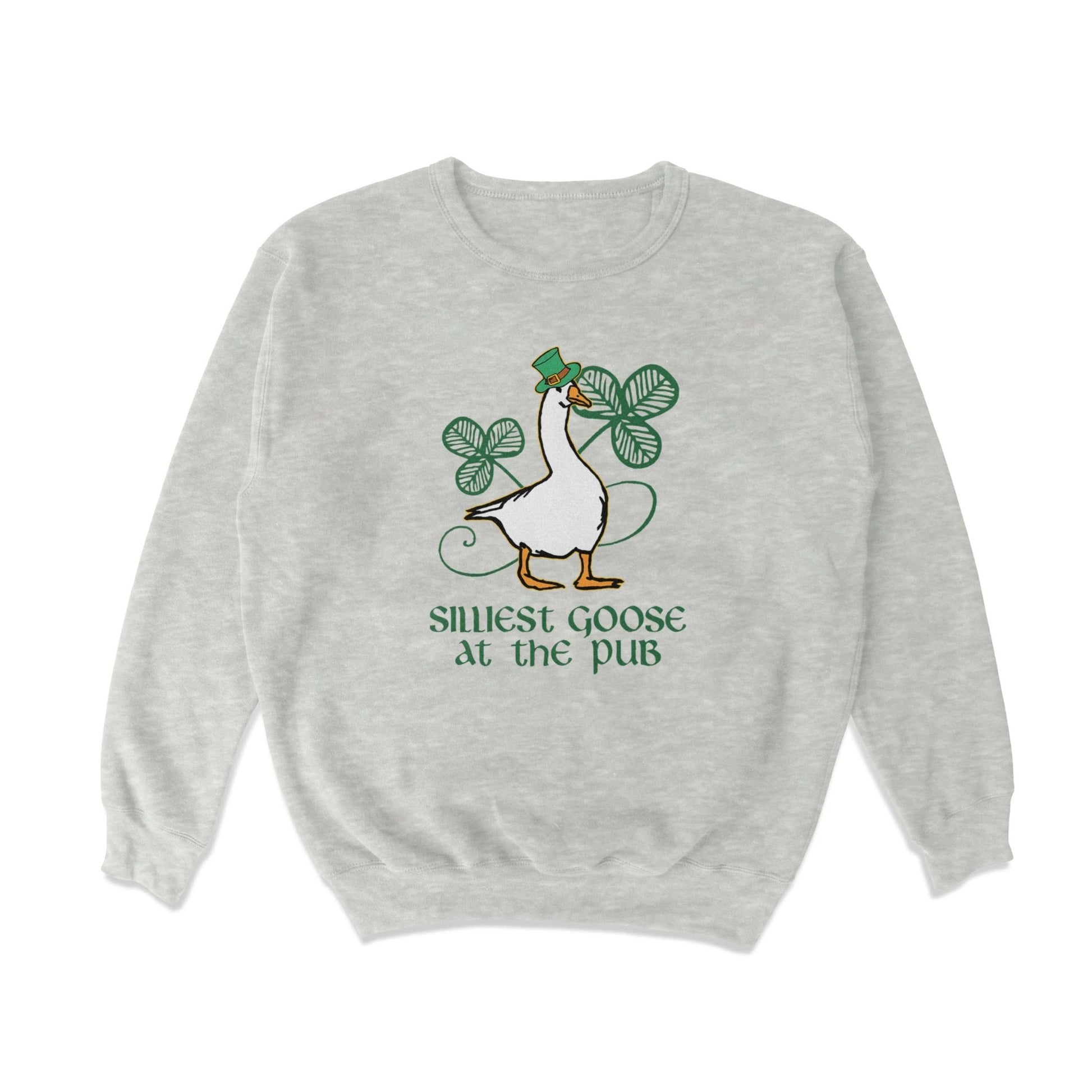 Silliest Goose at the Pub Crewneck Sweatshirt - Middle Class Fancy