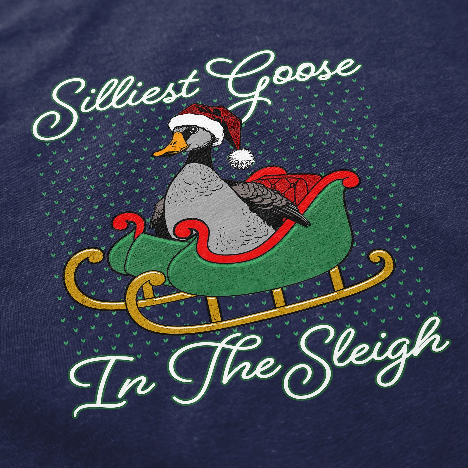 Silliest Goose In The Sleigh Crewneck Sweatshirt - Middle Class Fancy