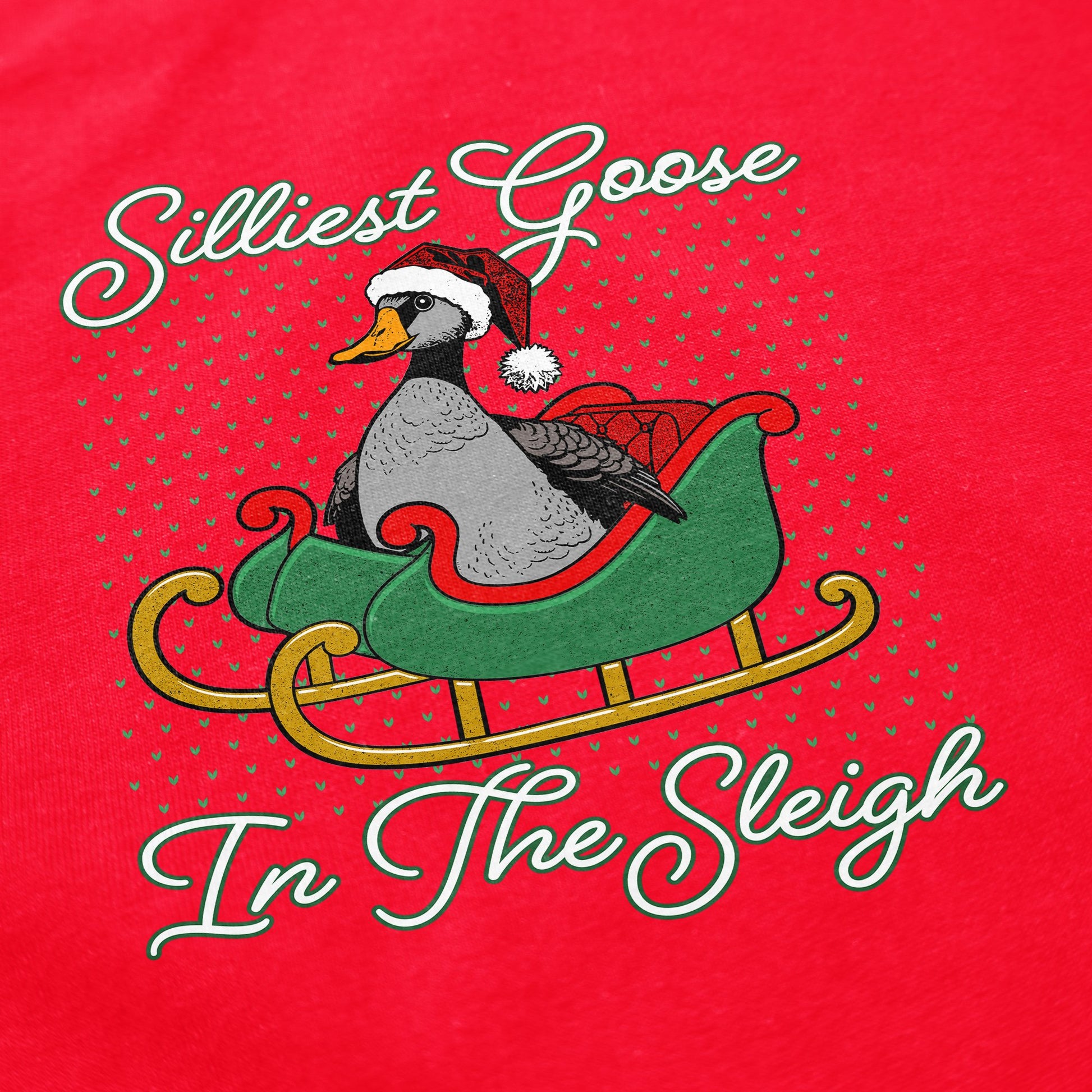 Silliest Goose In The Sleigh Crewneck Sweatshirt - Middle Class Fancy