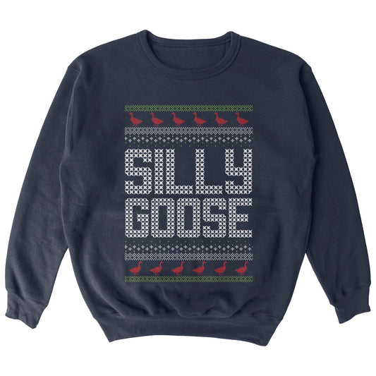 Silly Goose Tacky Christmas Sweatshirt - Middle Class Fancy