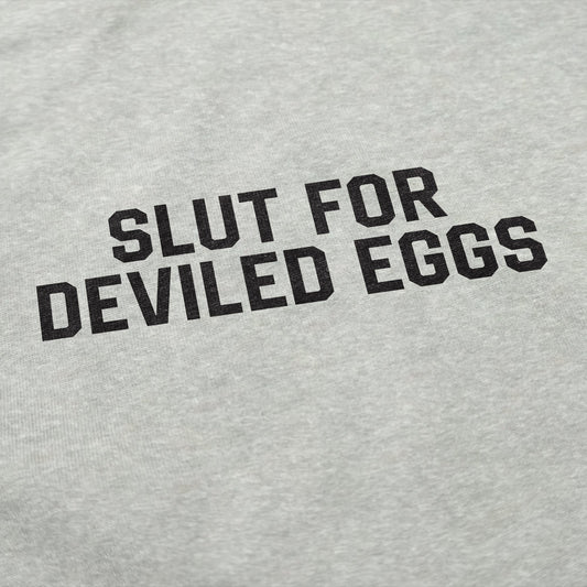 Slut For Deviled Eggs Crewneck Sweatshirt - Middle Class Fancy