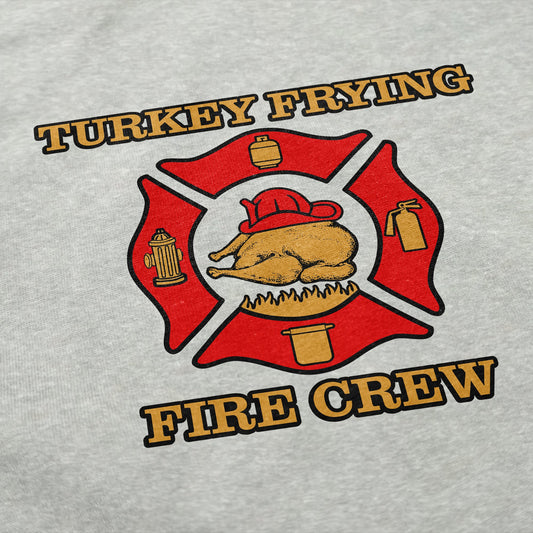 Turkey Frying Fire Crew Crewneck Sweatshirt - Middle Class Fancy