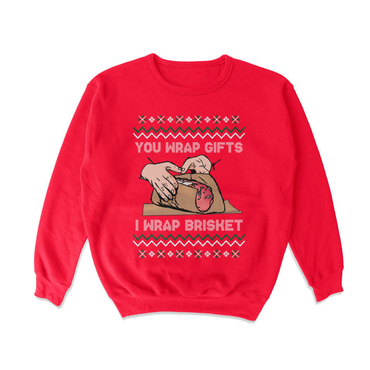 Wrap Brisket Tacky Sweater Sweatshirt - Middle Class Fancy