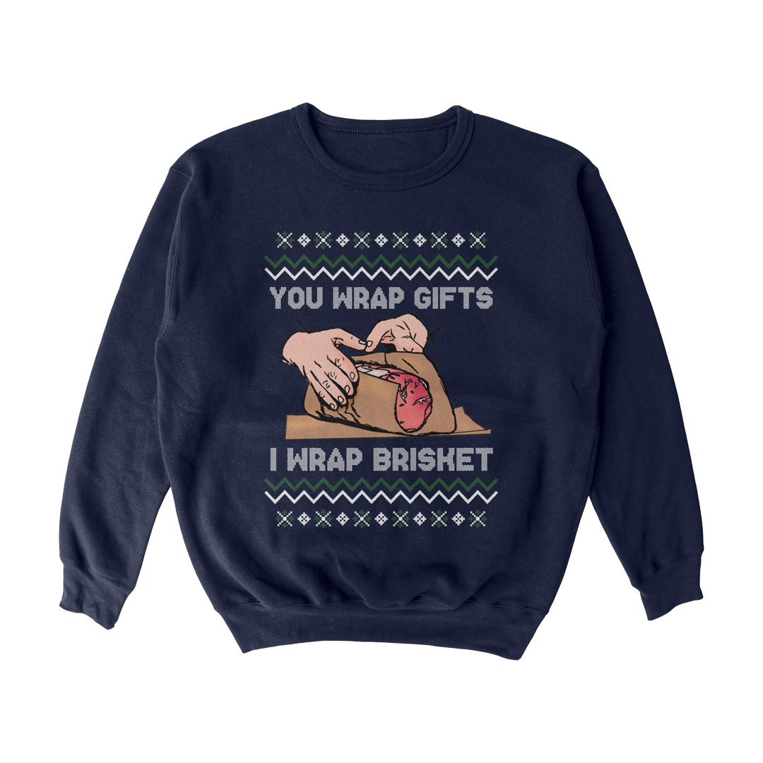 Wrap Brisket Tacky Sweater Sweatshirt - Middle Class Fancy