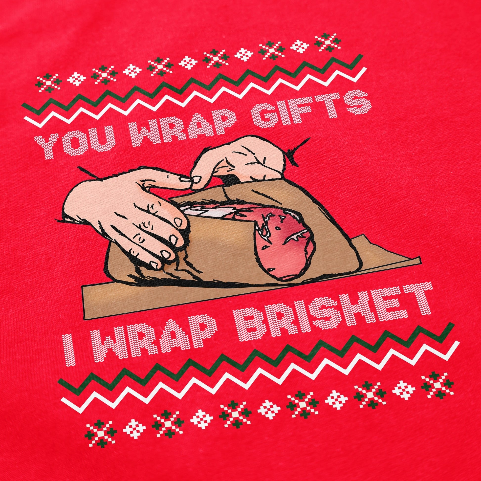 Wrap Brisket Tacky Sweater Sweatshirt - Middle Class Fancy