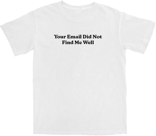 Your Email Didn't Find Me Well T Shirt - Middle Class Fancy