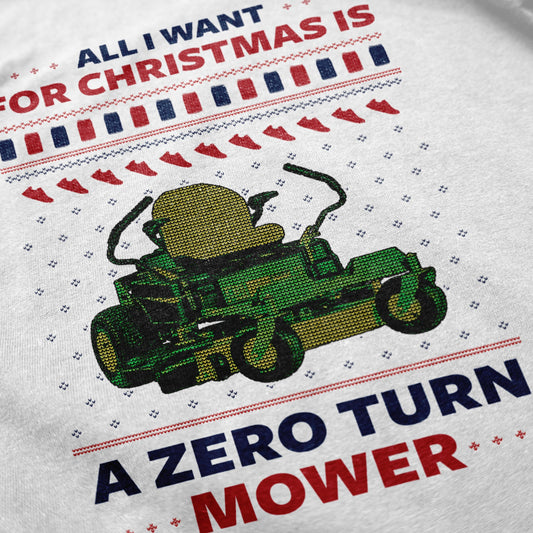 Zero Turn Mower Tacky Sweater - Middle Class Fancy