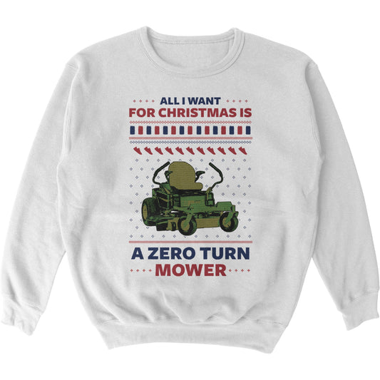 Zero Turn Mower Tacky Sweater - Middle Class Fancy