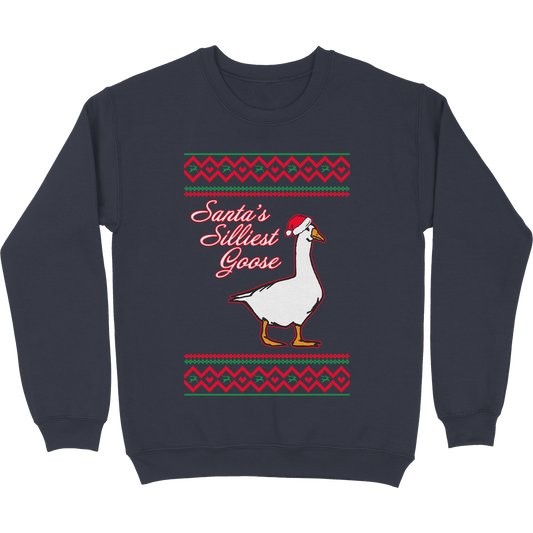 Santa's Silliest Goose Tacky Sweatshirt