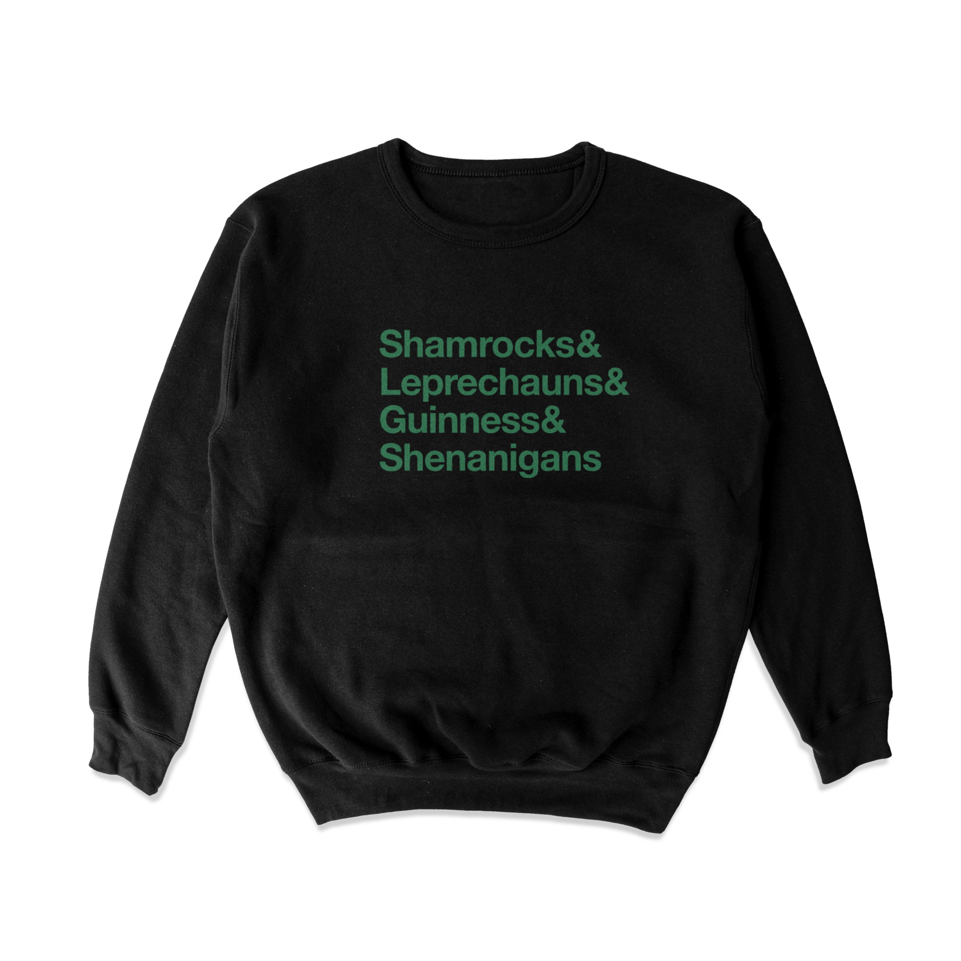 Shamrocks Ampersand Crewneck Sweatshirt - Middle Class Fancy